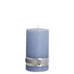 Świeca RUSTIC Light Blue Lene Bjerre H12,5cm