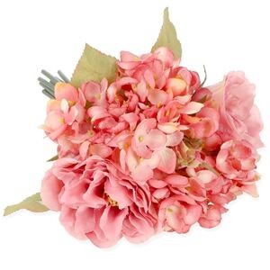 Bukiet MIX Hortensja i Róża H29cm