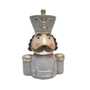 Świąteczna figurka DZIADEK DO ORZECHÓW szary