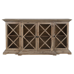 Drewniana komoda LONG ISLAND II szczotkowany brąz 