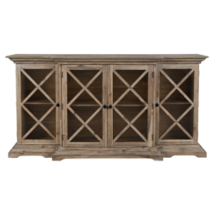 Drewniana komoda LONG ISLAND II szczotkowany brąz 