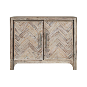Drewniana komoda Chevron natural