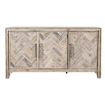 Drewniana komoda Chevron natural II