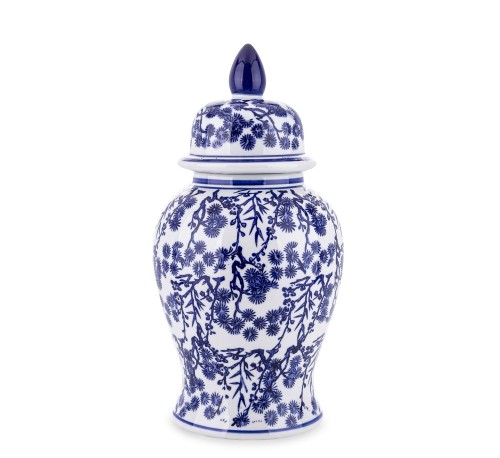 Ceramiczna waza amfora niebieska