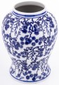 Ceramiczna waza amfora niebieska
