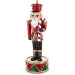 Figurka świąteczna DZIADEK DO ORZECHÓW  Z POZYTYWKĄ